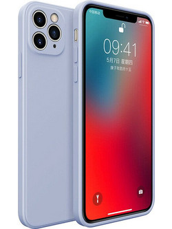 Bodycell Square Liquid Silicon Back Cover Light Blue (iPhone 11 Pro)
