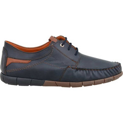 Boxer Ανδρικά Μοκασίνια Boat Shoes Δερμάτινα Navy Μπλε 21314-15-016