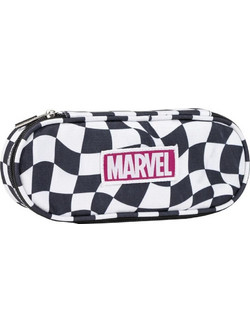 Cerda Marvel Κασετίνα Μαύρη Λευκή 2700001124