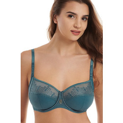 Lisca Σουτιέν Balconette με Μπανέλα Πετρόλ 020290