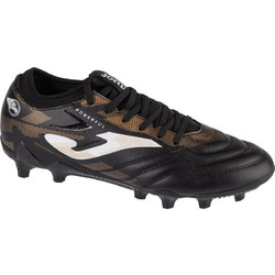 Joma Powerful 2401 FG POWW2401FG Ποδοσφαιρικά Παπούτσια με Τάπες και Καλτσάκι Μαύρα Χρυσά