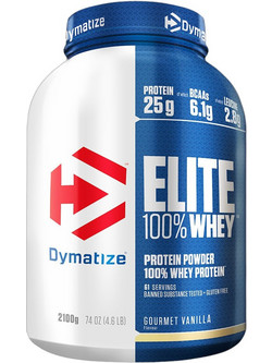 Dymatize Elite 100% Whey Gourmet Vanilla Πρωτεΐνη Ορού Γάλακτος Γράμμωσης Χωρίς Γλουτένη 2.17kg