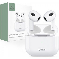 Tech-Protect Ultraboost Core Ακουστικά Bluetooth Earbud White