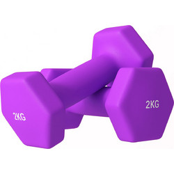 Sportnow Σετ Βαράκια Εξάγωνα Πλαστικοποιημένα 2x2kg
