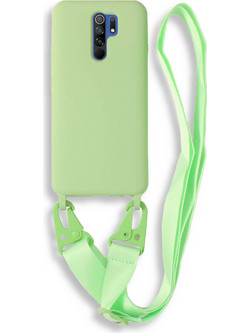 Bodycell Silicon Color Strap Back Cover Green (Xiaomi Redmi 9)