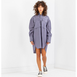 G-Star RAW Μακρυμάνικη Γυναικεία Πουκαμίσα Βαμβακερή Mονόχρωμη Ανθρακί D23582-C894-800