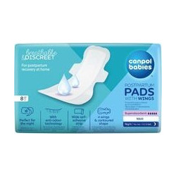 Canpol Βabies Breathable & Discreet Σερβιέτες Λοχείας με Φτερά 5 Σταγόνες 8τμχ
