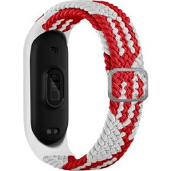 Beline Λουράκι Υφασμάτινο Red / White (Xiaomi Mi Band 3 / 4)