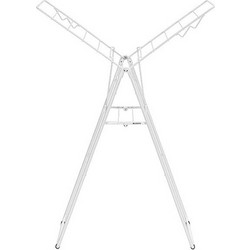 Brabantia Hangon Fresh White Πτυσσόμενη Απλώστρα Ρούχων Δαπέδου Μεταλλική 59.2x5x98.4cm με Μήκος Απλώματος 15m
