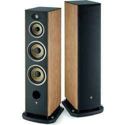 Focal Aria Evo X No4 Ζεύγος Ηχείων Hi-Fi Δαπέδου 350W 3 Δρόμων Prime Walnut