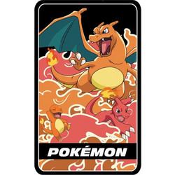 Graffiti Pokemon Charmander Κασετίνα Γεμάτη με 2 Θήκες Μαύρη Πορτοκαλί 243332