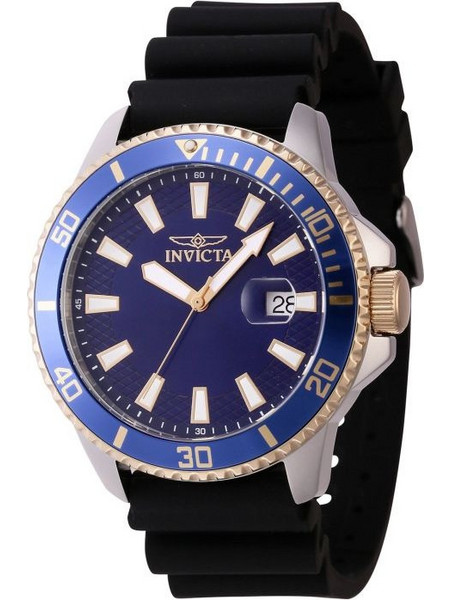 Invicta Pro Diver Ανδρικό Ρολόι με Μαύρο Καουτσούκ Λουράκι 46133