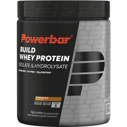 PowerBar Build Whey Protein Chocolate Πρωτεΐνη Ορού Γάλακτος Γράμμωσης Χωρίς Γλουτένη 550gr
