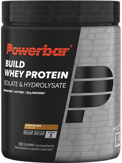PowerBar Build Whey Protein Chocolate Πρωτεΐνη Ορού Γάλακτος Γράμμωσης Χωρίς Γλουτένη 550gr