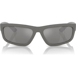 Prada PS05ZS 16X7W1 Ανδρικά Γυαλιά Ηλίου Ορθογώνια Κοκάλινα Γκρι με Γκρι Φακό