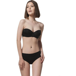 Luna Secret Σουτιέν Strapless με Ελαφριά Ενίσχυση με Μπανέλα Μαύρο 14017