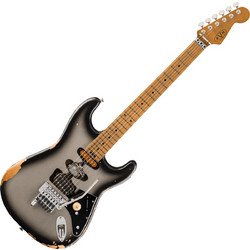 EVH Frankenstein Relic Maple Ηλεκτρική Κιθάρα ST Style με H Μαγνήτες και Ταστιέρα Maple Silverburst