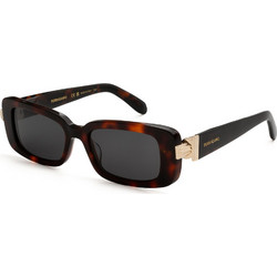Furla SF1105S 240 Γυναικεία Γυαλιά Ηλίου Ορθογώνια Κοκάλινα Ταρταρούγα με Μαύρο Φακό