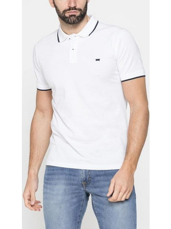 Carrera Ανδρική Μπλούζα Polo Κοντομάνικη Λευκή 819A-0075A