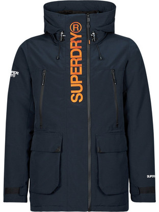 Superdry Windbreaker Hooded Ultimate Jacket Ανδρικό Μπουφάν Χειμωνιάτικο Παρκά Αντιανεμικό Navy Μπλε M5011922A-98T