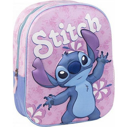 Cerda 3D Stitch Σχολική Τσάντα Πλάτης Νηπιαγωγείου Λιλά 2100005351