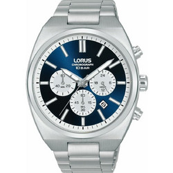 Lorus Ανδρικό Ρολόι Χρονογράφος με Ασημί Μεταλλικό Μπρασελέ RT363KX9