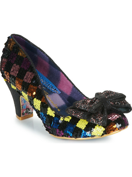 Irregular Choice Γόβες με Χοντρό Ψηλό Τακούνι & Φιόγκο Πολύχρωμες 4255-01CR