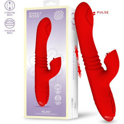 Engily Ross Velvet Vibe 23.5cm Red