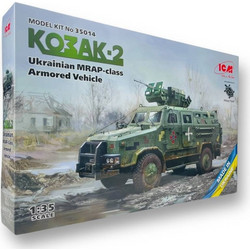 ICM Kozak-2 Ukrainian MRAP-Class Armored Vehicle Συναρμολογούμενο Πλαστικό Μοντέλο Αυτοκίνητου 1:35