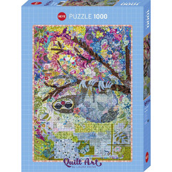 Puzzle Heye Puzzle Quilt Art Sewn Sloth 1000 Κομμάτια