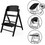 Cybex Click & Fold 4 in 1 Αναδιπλούμενο Καρεκλάκι Φαγητού Ξύλινο Μαύρο