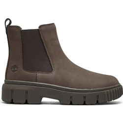 Timberland Greyfield Γυναικεία Μποτάκια Chelsea Suede Καφέ με Χοντρό Χαμηλό Τακούνι TB0A2FK2-EM5