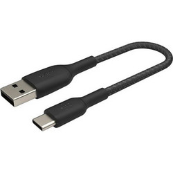 Belkin Braided USB-A to USB-C 0.15m Black CAB002BT0MBK