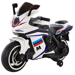 Zita Toys Ηλεκτροκίνητο Παιδικό Μηχανάκι 12V Λευκό 017.1166A-W