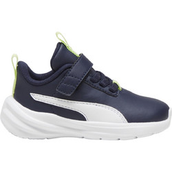 Puma Rickie Runner SL AC Παιδικά Sneakers Navy Μπλε Lime 396992-04