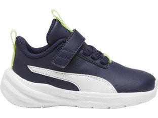 Puma Rickie Runner SL AC Παιδικά Sneakers Navy Μπλε Lime 396992-04
