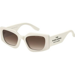 Marc Jacobs MARC774S SZJHA Γυναικεία Γυαλιά Ηλίου Πολυγωνικά Κοκάλινα Λευκά με Καφέ Φακό