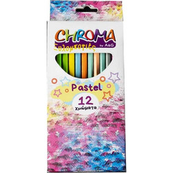 A&G Chroma Pastel Ξυλομπογιές Σετ 12τμχ