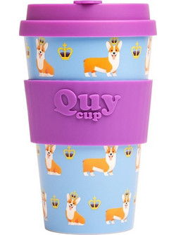 Quy Cup Ποτήρι Πλαστικό The Queen Μωβ Γαλάζιο 400ml RPETBAMB40-996