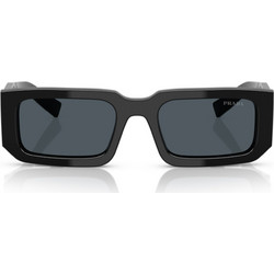 Prada 06YS 16K2K1 Γυναικεία Γυαλιά Ηλίου Ορθογώνια Κοκάλινα Μαύρα με Μαύρο Φακό