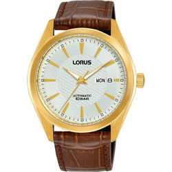 Lorus Ανδρικό Ρολόι Αυτόματο με Καφέ Δερμάτινο Λουράκι RL490BX9