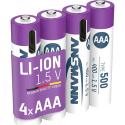 Ansmann Rechargeable AAA Cable 400mAh 4τμχ