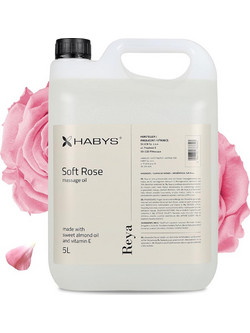 Habys Soft Rose Αμυγδαλέλαιο για Μασάζ 5lt