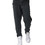Body Action Ανδρικό Παντελόνι Φόρμας Fleece με Λάστιχο Μαύρο 023436-01