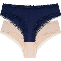Dorina Lila Γυναικεία Slip με Δαντέλα 2Pack D000003CO002-2X0039