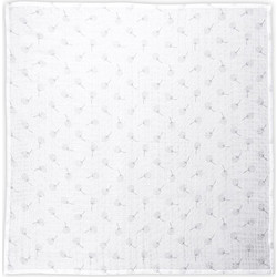 Lorelli Floral Πάνα Αγκαλιάς από Μουσελίνα Γκρι 80x80cm