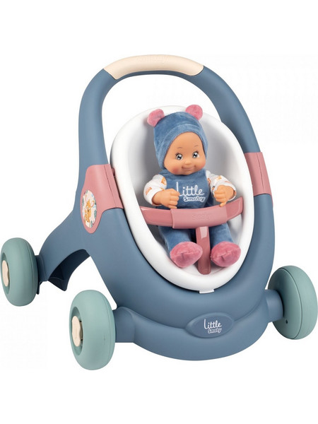 Smoby Καρότσι με Κούκλα 3 σε 1