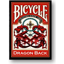 Bicycle Dragon Back Τράπουλα Πλαστικοποιημένη Κόκκινη 1023554
