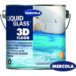 Mercola Liquid Glass 3D Floor 1902 Ρητίνη Υγρού Γυαλιού 2 Συστατικών 3kg