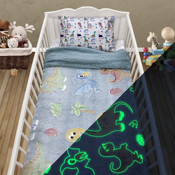 Lino Home Volcano Sherpa Κουβέρτα Κούνιας Fleece 110x150 Γκρι